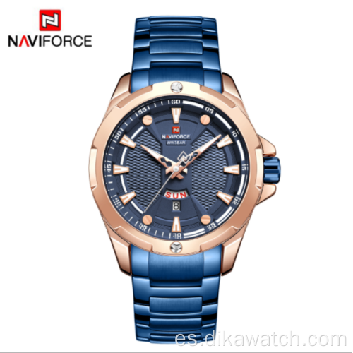 2020 nuevo NAVIFORCE 9161 reloj impermeable para hombres reloj electrónico deportivo de cuarzo para estudiantes